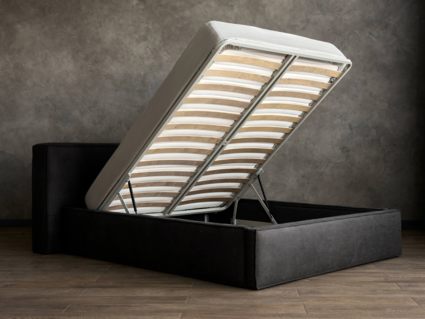 Кровать Сонум Europa Экокожа Бежевый перламутровый (с подъемным механизмом)