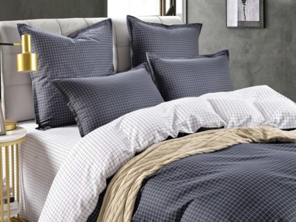 Комплект постельного белья Софи де Марко Диксан (черно-белый) Евро