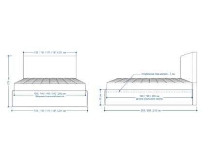Кровать Lonax Фелиса велюр Dolly-3 120х195