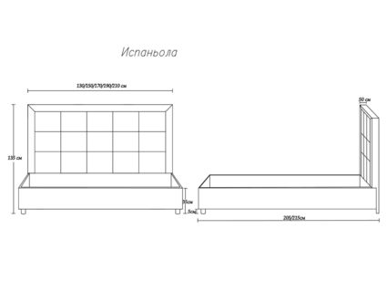 Кровать Димакс Испаньола Нуар с подъемным механизмом 120х200