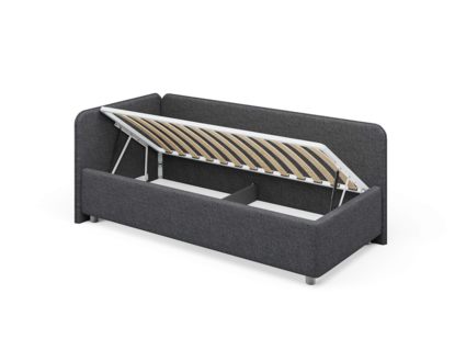 Кровать Сонум Capri Рогожка Марсала (с подъемным механизмом) 80х190