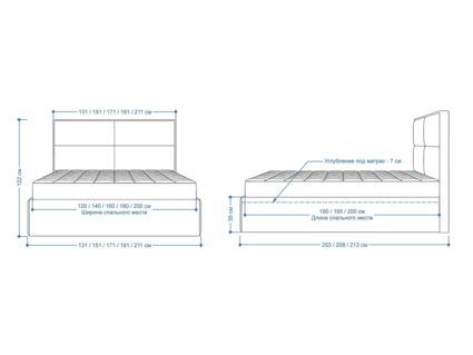 Кровать Lonax Марселла велюр Dolly-3 (с подъемным механизмом) 180х195