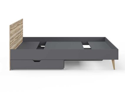 Кровать Сонум Ines Ясень ориноко + графит 180х200