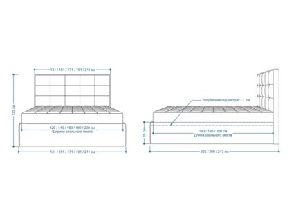 Кровать Lonax Адель велюр Dolly-2 (с подъемным механизмом) 200х190