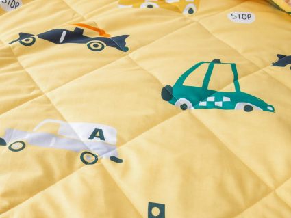 Комплект постельного белья Софи де Марко Дорога (желтый) с одеялом 1,5-спальный