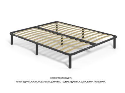 Кровать Lonax Кармела велюр Dolly-8 (с основанием)