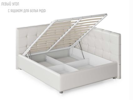 Кровать Nuvola Sabina угловая Velutto 14 (с подъемным механизмом) 200х200