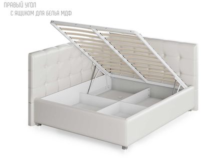 Кровать Nuvola Sabina угловая Velutto 14 (с подъемным механизмом) 200х200