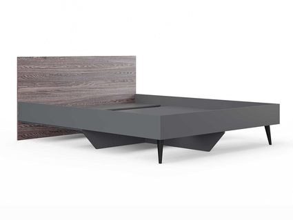 Кровать Сонум Ines Ясень анкор + серый 90х190