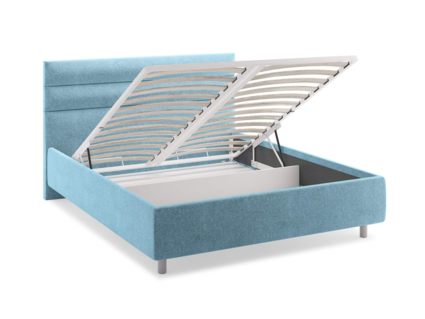 Кровать Сонум Linda Экокожа Белая (с подъемным механизмом) 120х190