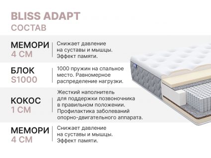 Матрас Димакс Bliss Adapt 90х185