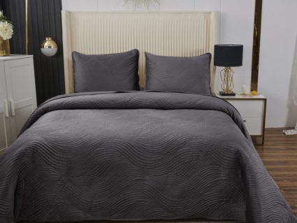 Покрывало Софи де Марко Жизель (антрацит) 240х260