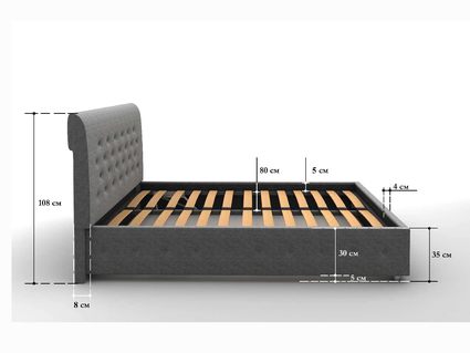 Кровать Sleeptek Premier 1 Экоожа Black