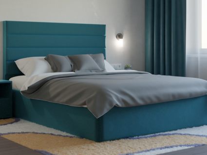 Кровать Lonax Кармела велюр Dolly-17 (с основанием) 200х195