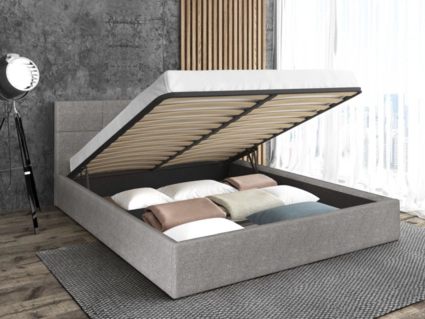 Кровать Sontelle Belart Malta Grey с подъемным механизмом 90х200