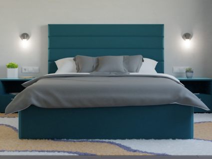 Кровать Lonax Кармела велюр Dolly-17 (с основанием) 200х195