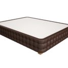 Кровать Mr.Mattress Twin Box экокожа Brown 200х190